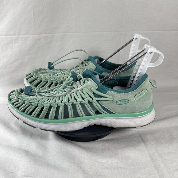 KEEN Women's Green Uneek Slip-On Bungee Laces Loafers Shoe Size 10 - Picture 3 of 7